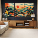 Yayoi Kusama Boho Mountain Landscape Large Wall Art, by MyGreatCanvas | Canvas Wall Art Prints | Photo Prints & Wall Decor