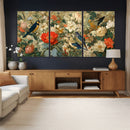 Vintage Birds and Flowers Wall Art Canvas Print, Botanical by MyGreatCanvas | Canvas Wall Art Prints | Photo Prints & Wall Decor
