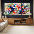 Geometric Abstract Wall Art Canvas Print, Orange Blue by MyGreatCanvas | Canvas Wall Art Prints | Photo Prints & Wall Decor