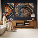 Tree Ring Triptych Canvas Wall Art — Set of 3 Wood Grain by MyGreatCanvas | Canvas Wall Art Prints | Photo Prints & Wall Decor