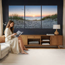 Sandy Dune Path Sunset Canvas Wall Art — Seagulls Beach by MyGreatCanvas | Canvas Wall Art Prints | Photo Prints & Wall Decor