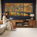 Gustav Klimt Golden Cityscape Wall Art Canvas Print, Framed by MyGreatCanvas | Canvas Wall Art Prints | Photo Prints & Wall Decor