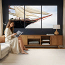 Sailboat Wall Art Canvas Print, Vintage Ship Bow Framed by MyGreatCanvas | Canvas Wall Art Prints | Photo Prints & Wall Decor