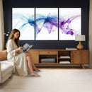 Global Flight Routes Map Canvas Wall Art, Worldwide Aviation Network Print, International Air Travel Wall Decor by MyGreatCanvas | Canvas Wall Art Prints | Photo Prints & Wall Decor