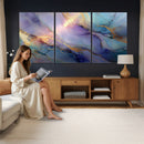Colorful Abstract Canvas Wall Art Print, Vibrant Popup Color Art Print