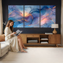Colorful Abstract Canvas Wall Art Print, Vibrant Popup Color Art Print