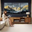 Abstract Mountain Wall Art Canvas Print Modern Landscape Painting Print