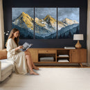 Abstract Mountain Wall Art Canvas Print Modern Landscape Painting Print by MyGreatCanvas | Canvas Wall Art Prints | Photo Prints & Wall Decor