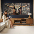 Texas Longhorn Skull Canvas Wall Art Rustic Western Decor Print by MyGreatCanvas | Canvas Wall Art Prints | Photo Prints & Wall Decor