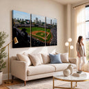 Chicago Cubs Baseball Team Print - Wrigley Field Stadium
