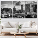 Black and White Atlanta Wall Art Canvas Print by MyGreatCanvas | Canvas Wall Art Prints | Photo Prints & Wall Decor