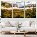Half Dome Yosemite Canvas Wall Art – Majestic Triptych