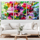 Oil Flower Abstract Canvas Print by MyGreatCanvas | Canvas Wall Art Prints | Photo Prints & Wall Decor