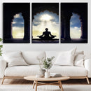 Women and Yoga Wall Art Canvas Print