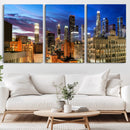 Los Angeles Night Wall Art Canvas Print