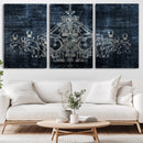 Dark Chandelier Wall Art Canvas Print by MyGreatCanvas | Canvas Wall Art Prints | Photo Prints & Wall Decor