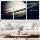 Framed Saturn Wall Art Canvas Print