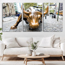 Charging Bull Wall Art Canvas Print