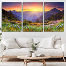 Mountain and Spring Wall Art Canvas Print