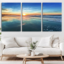 Blue Sky and Beach Wall Art Canvas Print