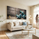 Dambell and Sport Wall Art Canvas Print