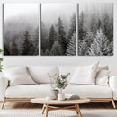 Big Foggy Forest and Misty Trees Forest Wall Art Canvas by MyGreatCanvas | Canvas Wall Art Prints | Photo Prints & Wall Decor