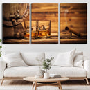 Rustic Whiskey and Barrel Canvas Print by MyGreatCanvas | Canvas Wall Art Prints | Photo Prints & Wall Decor