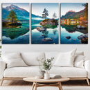 Crystal Clear Lake Wall Art | Mountains Wall Art Canvas | 3 by MyGreatCanvas | Canvas Wall Art Prints | Photo Prints & Wall Decor