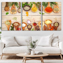 Kitchen Spice on the Table Wall Art, Kitchen Spice Wall Art by MyGreatCanvas | Canvas Wall Art Prints | Photo Prints & Wall Decor
