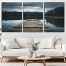 Wooden Bridge Near Lake Wall Art Canvas Print by MyGreatCanvas | Canvas Wall Art Prints | Photo Prints & Wall Decor