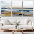 Abstract Landscape Wall Art Canvas | 3 Panel Modern Blue, by MyGreatCanvas | Canvas Wall Art Prints | Photo Prints & Wall Decor