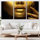 Gold and Women Wall Art Canvas Print by MyGreatCanvas | Canvas Wall Art Prints | Photo Prints & Wall Decor