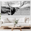 Longhorn Wall Art Canvas Print, Framed Ranch Wall Art Canvas by MyGreatCanvas | Canvas Wall Art Prints | Photo Prints & Wall Decor