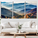 Mountains Forest Autumn Wall Art Canvas Print by MyGreatCanvas | Canvas Wall Art Prints | Photo Prints & Wall Decor