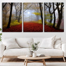 Foggy Forest Wall Art Landscape Canvas Print