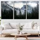 Yosemite National Park El Capitan Foggy Mountain Wall Art | by MyGreatCanvas | Canvas Wall Art Prints | Photo Prints & Wall Decor