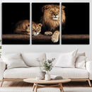 Lion Canvas Wall Art – Majestic Animal Print Artwork for by MyGreatCanvas | Canvas Wall Art Prints | Photo Prints & Wall Decor