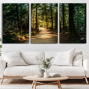 Natural Landscape Wall Art Relaxing Forest Canvas Print