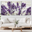 Lavender Canvas Wall Art Flower Print