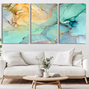 Green Marble Fluid Effect Wall Art Abstract Canvas Wall Art by MyGreatCanvas | Canvas Wall Art Prints | Photo Prints & Wall Decor
