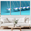 Wall Art Newton's Cradle Canvas Print, Framed Newton Cradle