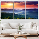 Mountain and Sunset Wall Art Canvas Print by MyGreatCanvas | Canvas Wall Art Prints | Photo Prints & Wall Decor