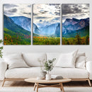 Yosemite Park Half Dome 3 Panel Canvas Print | Large Giclée by MyGreatCanvas | Canvas Wall Art Prints | Photo Prints & Wall Decor