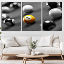 Wall Art Pool Table and Balls Canvas Print by MyGreatCanvas | Canvas Wall Art Prints | Photo Prints & Wall Decor