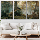Baby Bears in Forest Wall Art Canvas Print by MyGreatCanvas | Canvas Wall Art Prints | Photo Prints & Wall Decor