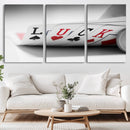 Framed Luck Poker Cards Canvas – Modern Triptych Wall Art,