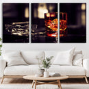 Whiskey and Cigar Canvas – Luxurious Wall Art for Home or