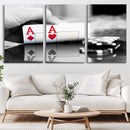 Aces Poker Art Poker Game Wall Art Canvas Print