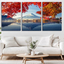 Mount Fuji Canvas Wall Art Japan Autumn Mountain Canvas