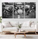 American Football Wall Art Canvas Print Framed Stadium Sport